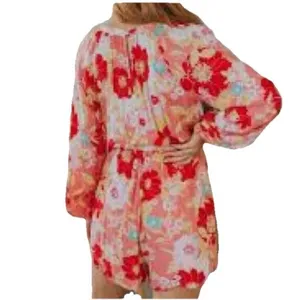 Emily Wonder Floral Long‎ Sleeve Romper, Large Cruise Wear thumbnail 2