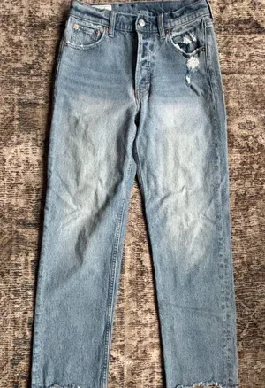Gap cheeky straight high rise jeans Blue Size 27 thumbnail 1