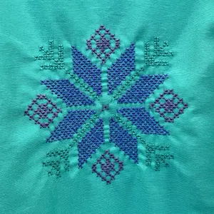 Vintage 90's Edelweiss Womens L‎ Ski Vest Green Nordic Embroidery Quilted Lining thumbnail 12