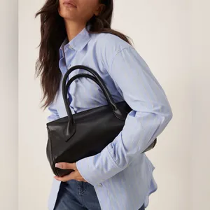 ASOS- faux leather black shoulder bag thumbnail 1