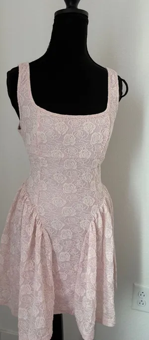 SheIn Pink Floral Dress thumbnail 1