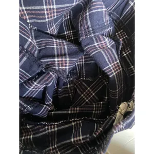 Sky and Sparrow Womens Pants Sz XS Navy Blue Plaid Twill‎ Tapered thumbnail 9