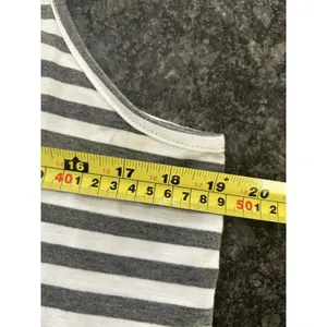 SheIn Charcoal Gray & White Sun Dress Spaghetti Straps Tiered Ruffles Maxi Size 8 / 10 thumbnail 6