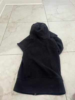 Lululemon Black Scuba Hoodie *Light Cotton Fleece Size 4 US thumbnail 6