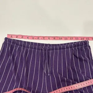 Lauren Ralph Lauren Purple Pinstripe Pajama Set Medium Sleepwear Lounge Set thumbnail 11