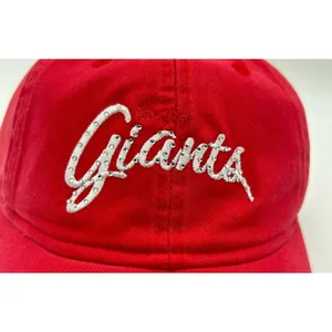 Reebok New York Giants Hat Womens‎ OS Red Rhinestone Gem Cap NFL Football NEW thumbnail 2
