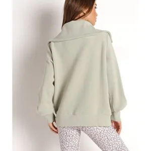 VARLEY Vine Ottoman Half Zip Pullover in Desert Sage Size X-Small thumbnail 12