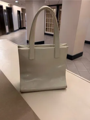 Bag Cream Shoulder Bag with Double Handles thumbnail 3
