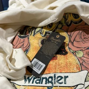 Nwt Wrangler Women'S Rock-N-Rose Rodeo Tee Large thumbnail 4