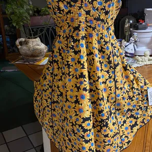 Topshop (Nordstroms) Yellow and Blue Daisy Sundress NWT! thumbnail 8