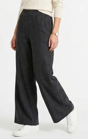 Vintage Havana Wide Leg Pants Women Small Black Relaxed Fit Resort Elastic Waist thumbnail 1