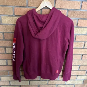 Peloton Ultimate Fleece Lined Full Zip Hoodie Women’s Size Medium Logo Active thumbnail 6
