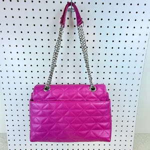 INC International Concepts Hot Pink Quilted Chain Shoulder Bag thumbnail 2