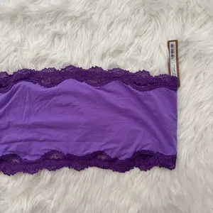 Skims Fits Everybody Lace Bandeau Ultra Violet Multi Size 2X thumbnail 4