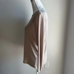Vince Cream Boatneck Longsleeve Soft Blouse Top Size XS thumbnail 3