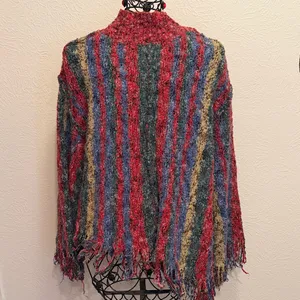 ⛽️⛽️⛽️BOGOHO⛽️⛽️⛽️POL Multicolor Striped Women's Sweater-size medium thumbnail 7