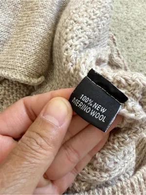 Boston Irish 100% New Merino Wool Asymmetrical Side Zip Cable Knit Sweater L thumbnail 8
