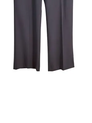 Express Editor Black Dress Pants | Wide Leg Stretch Career Trousers Women 12R thumbnail 6