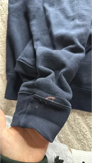 Brandy Melville Sweatshirt Off-The-Shoulder Navy thumbnail 3