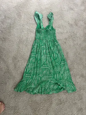Free People Band of the Free green midi sundress thumbnail 3