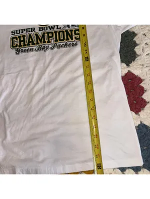 Green Bay Packers Womans 2XL Super Bowl XLV Champions White Graphic NFL Sports thumbnail 6