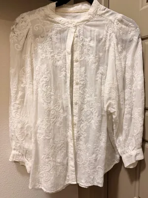 Pilcro Lace Anthropologie Blouse thumbnail 1