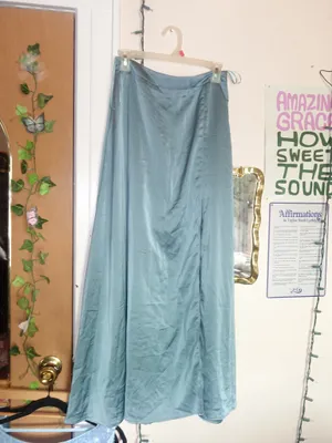Blue Maxi Slit Skirt Size M thumbnail 3