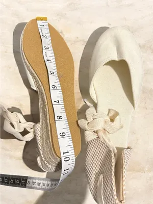 New NWOB Unbranded White Canvas Lace-Up Espadrilles Flats - Size EU 40 thumbnail 3