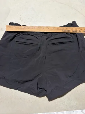 Athleta Black Women’s nylon Elastic Waist Shorts 10 thumbnail 9