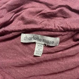 Purple off shoulder top xs‎ Charlotte Russe long sleeve twist front going out thumbnail 5
