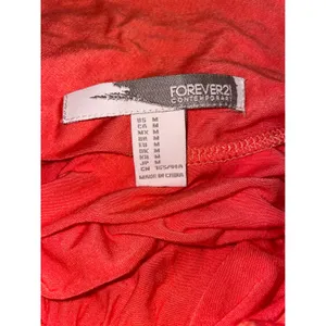 Forever 21 Coral Ruched Mini Dress Deep V Neck Sleeveless Cocktail Party thumbnail 7