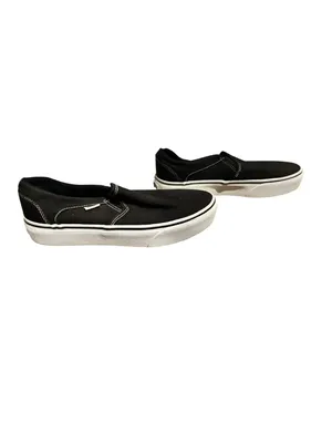 Vans Asher Women's Black & White Slip-on Shoes thumbnail 4