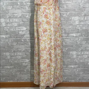 Birdy Grey Kira One-Shoulder Maxi Dress in the "Pressed Floral" Pattern thumbnail 4