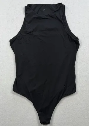 SKIMS Fits Everybody High Neck Bodysuit Black Onyx Sleeveless Thong Small/Medium thumbnail 1