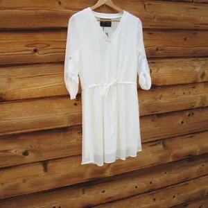 NWT Eros Cream Dress Size M thumbnail 2