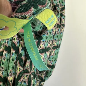 Farm Rio Green Floral Print Honolulu Wide Leg Pant Jumpsuit XS Anthropologie thumbnail 4