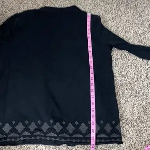5/$30 🎈 Lucky‎ lotus by lucky brand women’s medium black boho cardigan thumbnail 6