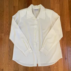 Vintage embroidered button up blouse thumbnail 1