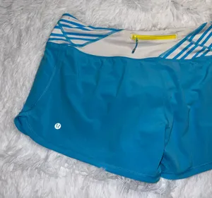 lululemon athletica Blue Athletic Shorts Lightweight Design size 12 thumbnail 1