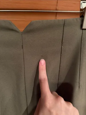 Zara High-Rise Wide-Leg Pants in Olive thumbnail 4