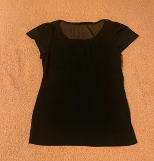 Gap Sheer Detailed Black Tee thumbnail 7