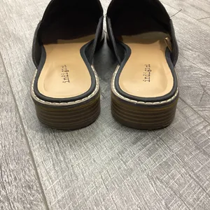 Indigo Rd Irharsen Slide On Loafers Black Braid Detail Size 9 thumbnail 4