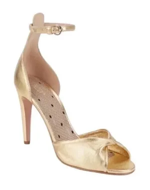 Red Valentino Gold Leather Stilettos Sandals(Size 7,37) thumbnail 1
