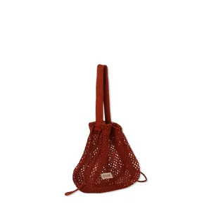 Essie Beach Bag Mesh Maroon Red thumbnail 4
