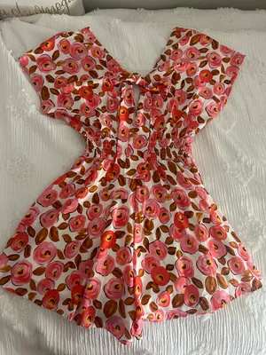 Urban Outfitters Kiss The Sky Floral V-Neck Romper thumbnail 7