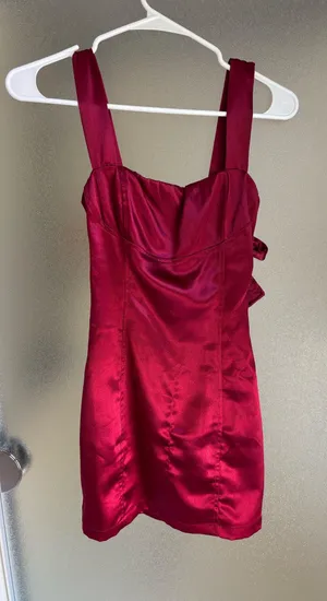 Lucy in the Sky Burgundy Dress Mini thumbnail 3