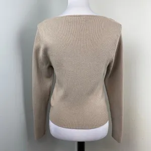 Abercrombie & Fitch Ribbed Slim Fit Scoopneck Corset Long Sleeve Sweater XL thumbnail 4