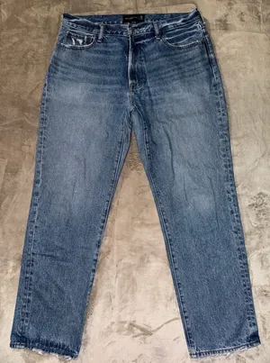 Abercrombie & Fitch Women's Blue‎ Denim Jeans 90s Loose Medium Wash Size 36 thumbnail 1