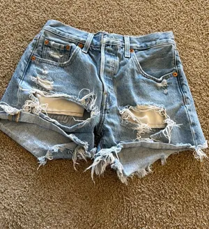 Levi’s 501 Shorts Button Fly Cut-Off Denim thumbnail 1