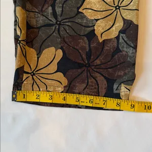 Tommy Bahama 100% Silk Tropical Floral Pants Wide Leg Resort Y2K Size 14 thumbnail 7